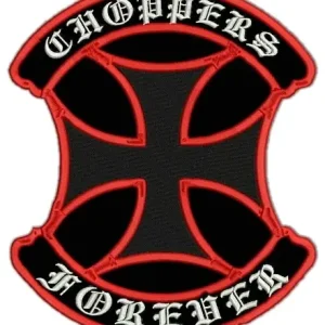 Objednat Nyní Nášivka Choppers štít červený - velká