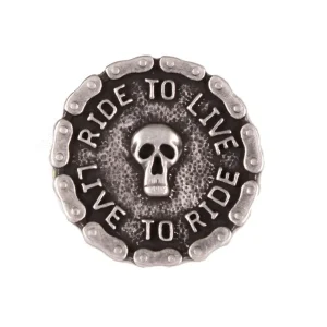 Odznak Live Skull Novinka
