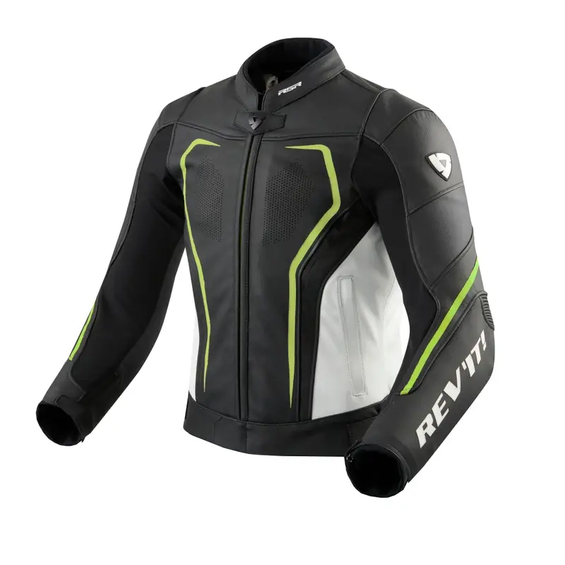 Bunda na motorku Revit Vertex GT černo-fluo žlutá výprodej Přímo Od Výrobce