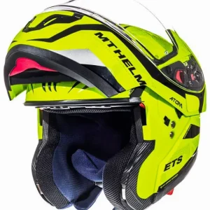Vyklápěcí přilba na motorku MT Atom Divergence fluo žlutá výprodej Jen Po Omezenou Doba