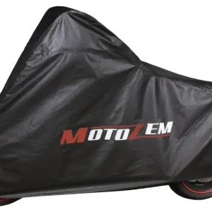 Super Cena Garážová plachta na motorku MotoZem - černá