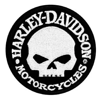 Levný Nášivka H-D Motorcycles bílá