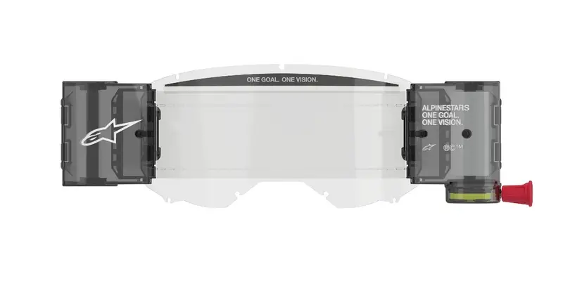 Sezónní Sleva Náhradní sada Alpinestars Roll-off Wide Vision pro brýle Vision 8/5/3 s čepy pro strhávací fólie čiré plexi