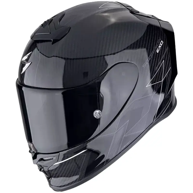 Integrální helma na motorku Scorpion EXO-R1 EVO CARBON AIR CYNERGY černo-bílá Horká Nabídka