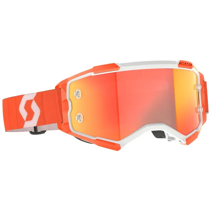 Nejprodávanější Motokrosové brýle SCOTT Fury CH oranžové s oranžovým zrcadlovým plexi