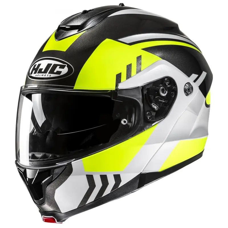 Kup Teď Výklopná helma na motorku HJC C91N Kaon MC3H fluo žluto-černo-šedá