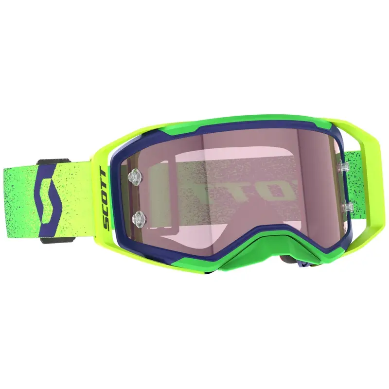 Motokrosové brýle SCOTT Prospect 2.0 AMP fialovo-fluo žluté s růžovým plexi Značkový