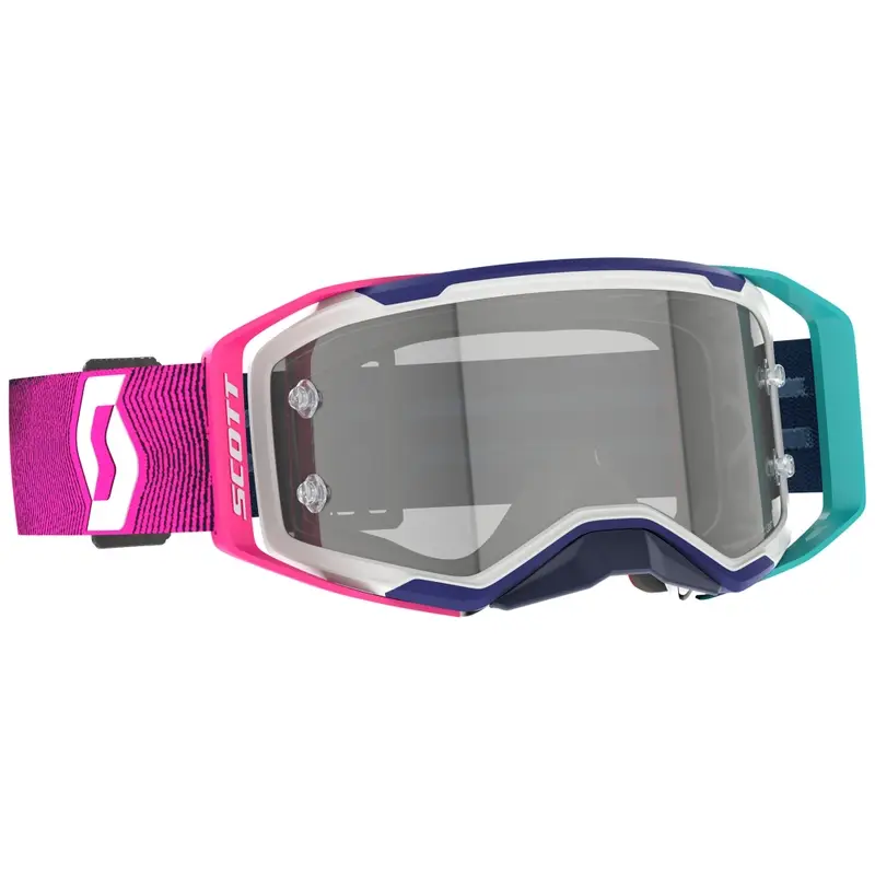 Jen Po Omezenou Doba Motokrosové brýle SCOTT Prospect 2.0 LS modro-růžové s light sensitive plexi
