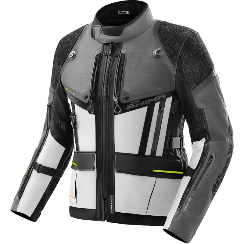 Značkový Bunda na motorku Shima Tracker šedá