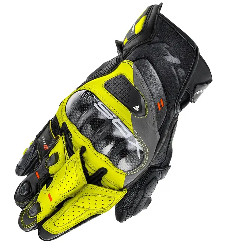 Rukavice na motorku Shima XRS-3 fluo žluté Oblíbený