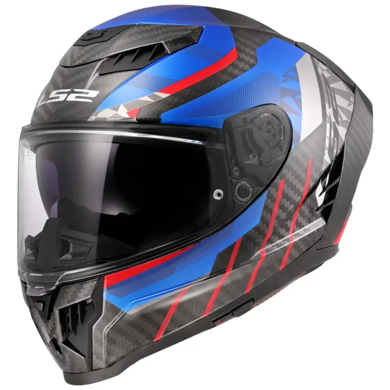 Akce Integrální helma na motorku LS2 FF807 Dragon Trax modro-červená