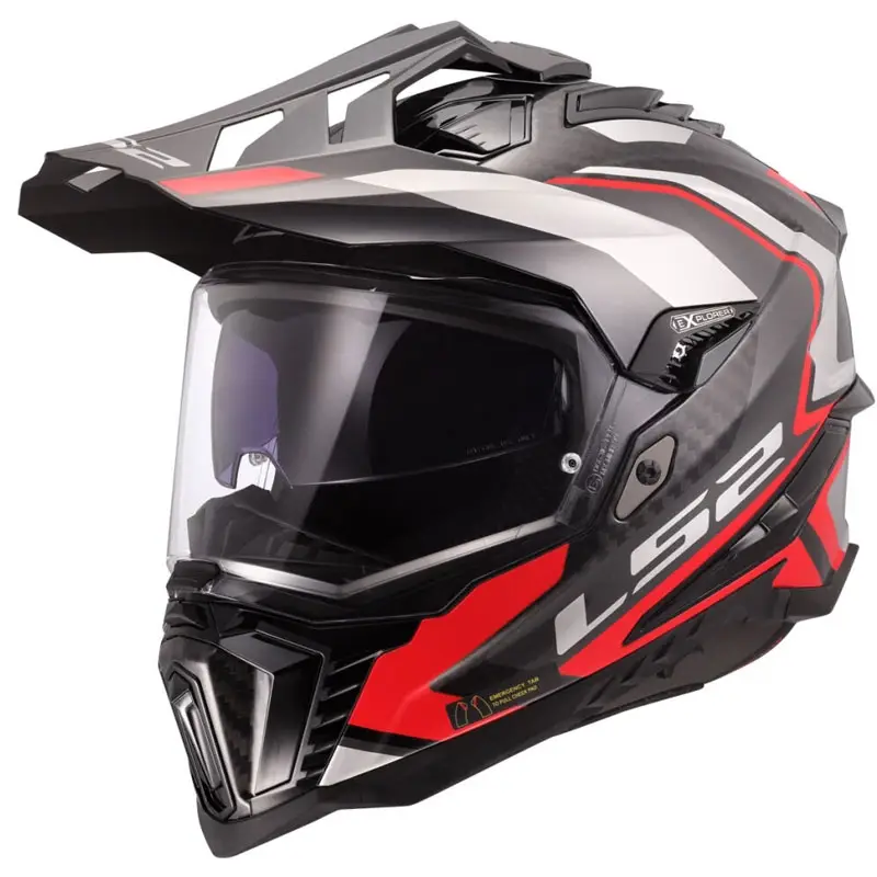 Cenový Hit Enduro helma na motorku LS2 MX701 Explorer C Frontier II červená