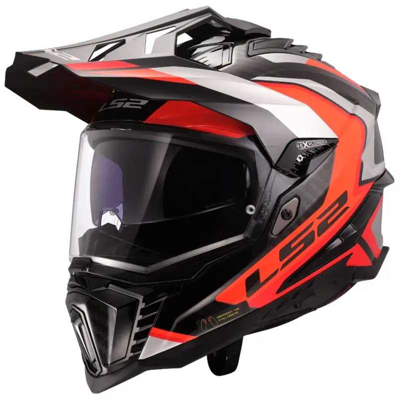 Dokud Zásoby Vydrží Enduro helma na motorku LS2 MX701 Explorer C Frontier II oranžová