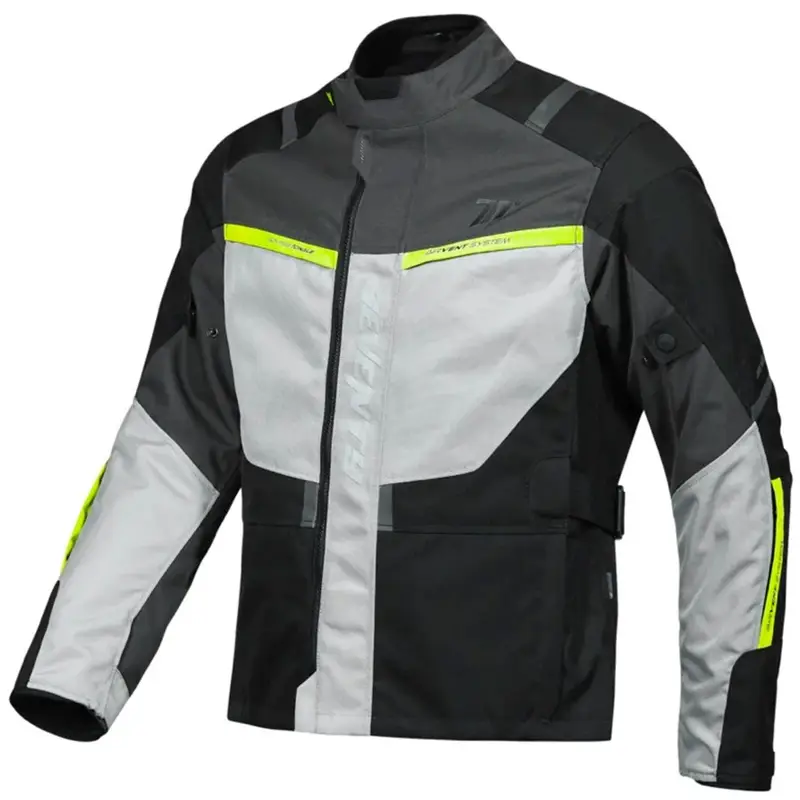 Nakupujte Hned Bunda na motorku Seventy Degrees SD-JT83 Tonale černo-šedo-fluo žlutá