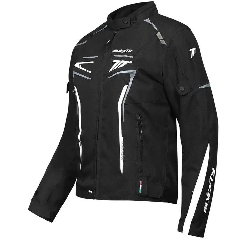 Dámská bunda na motorku Seventy Degrees SD-JR67 Piston černo-šedo-bílá Must-Have