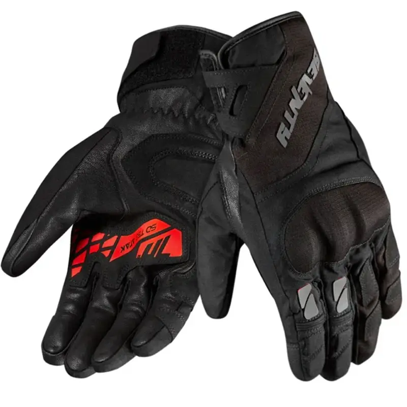 Rukavice na motorku Seventy Degrees SD-T55 Atak černo-červené Omezená Nabídka
