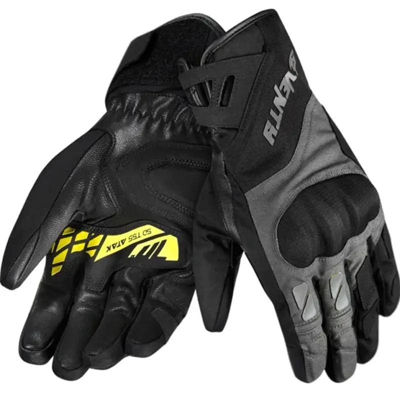 Rukavice na motorku Seventy Degrees SD-T55 Atak černo-fluo žluté Akční Nabídka