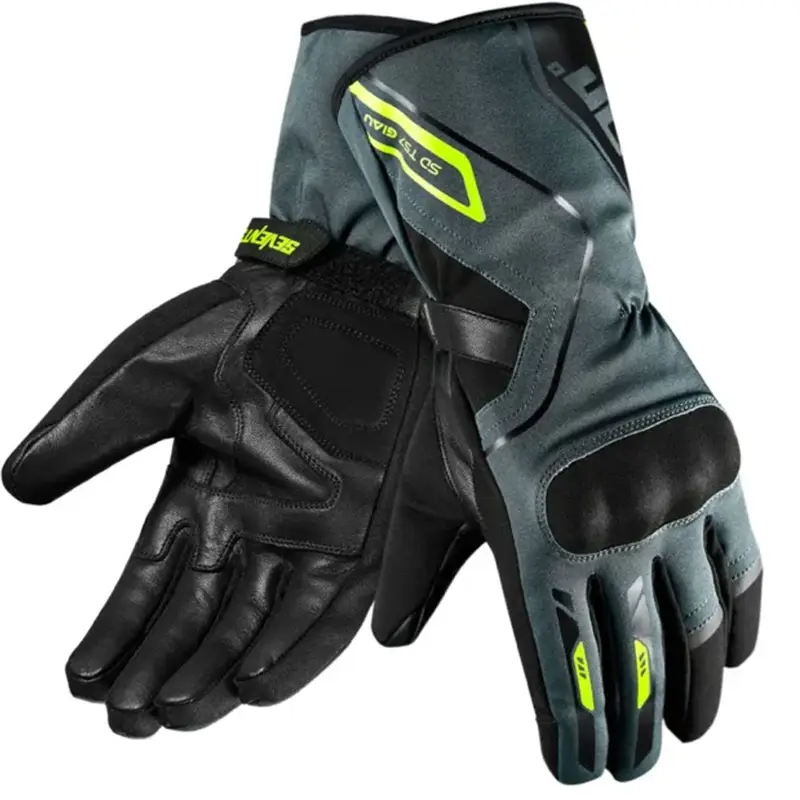 Rukavice na motorku Seventy Degrees SD-T57 Giau černo-šedo-fluo žluté Oblíbený
