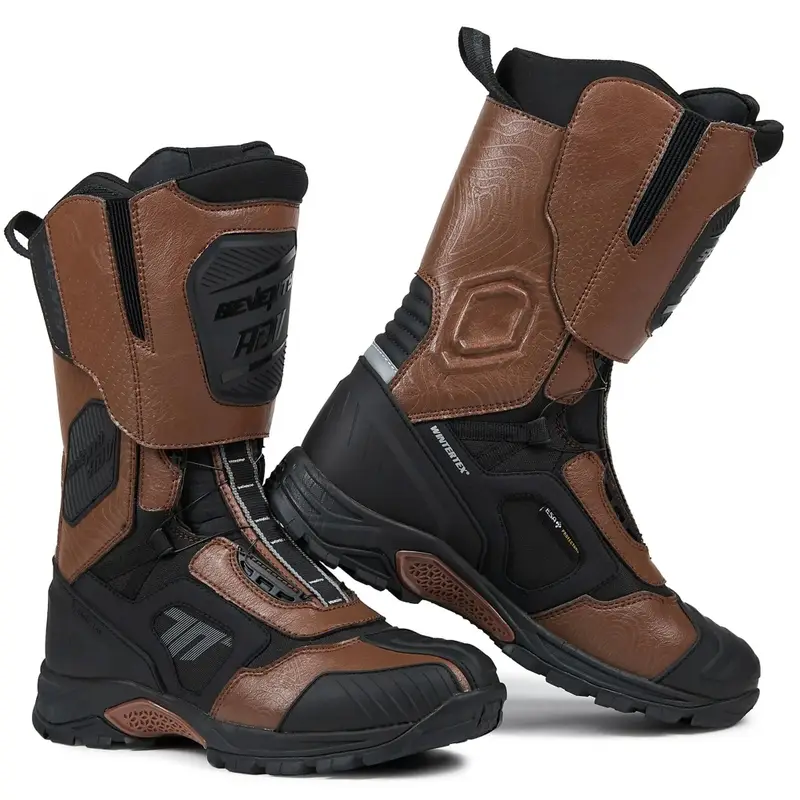 Boty na motorku Seventy Degrees SD-BA6 Stelvio High hnědé Must-Have