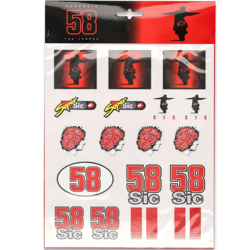 Sada nálepek Marco Simoncelli A4 Omezená Nabídka
