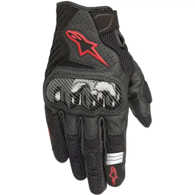 Finální Výprodej Rukavice na motorku Alpinestars SMX-1 AIR 2 černo-fluo červené