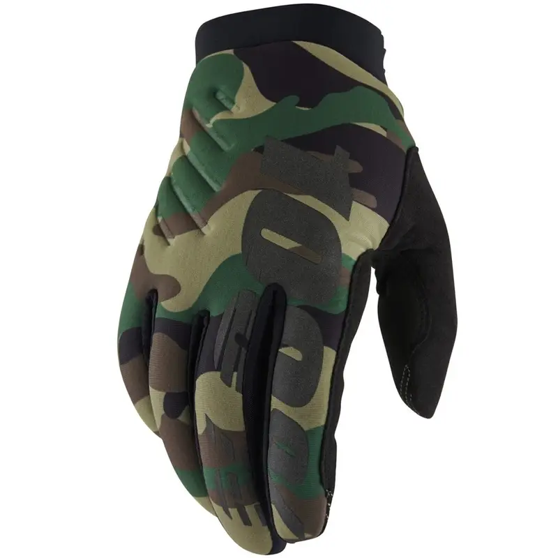 Motokrosové rukavice 100% - USA BRISKER černo-camo Nízká Cena