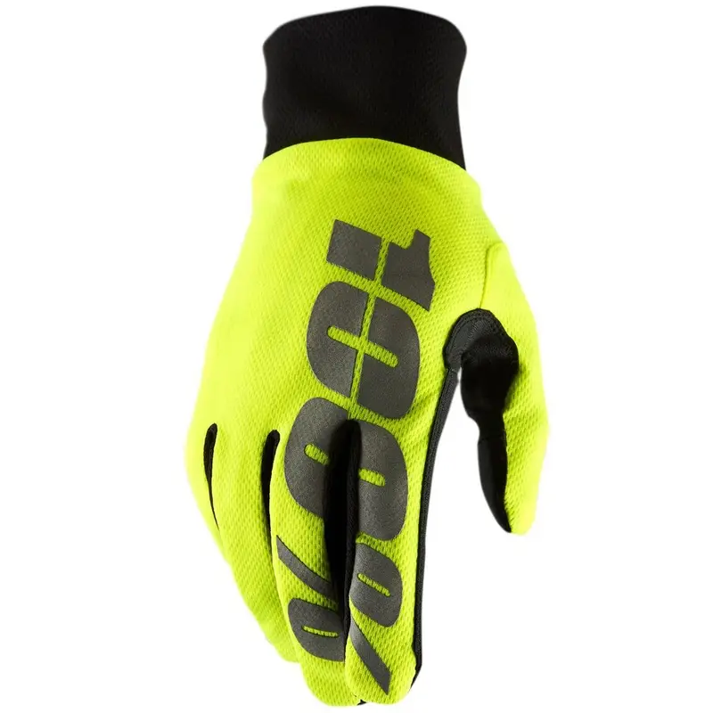 Motokrosové rukavice 100% HYDROMATIC neonově žluté Aktuální
