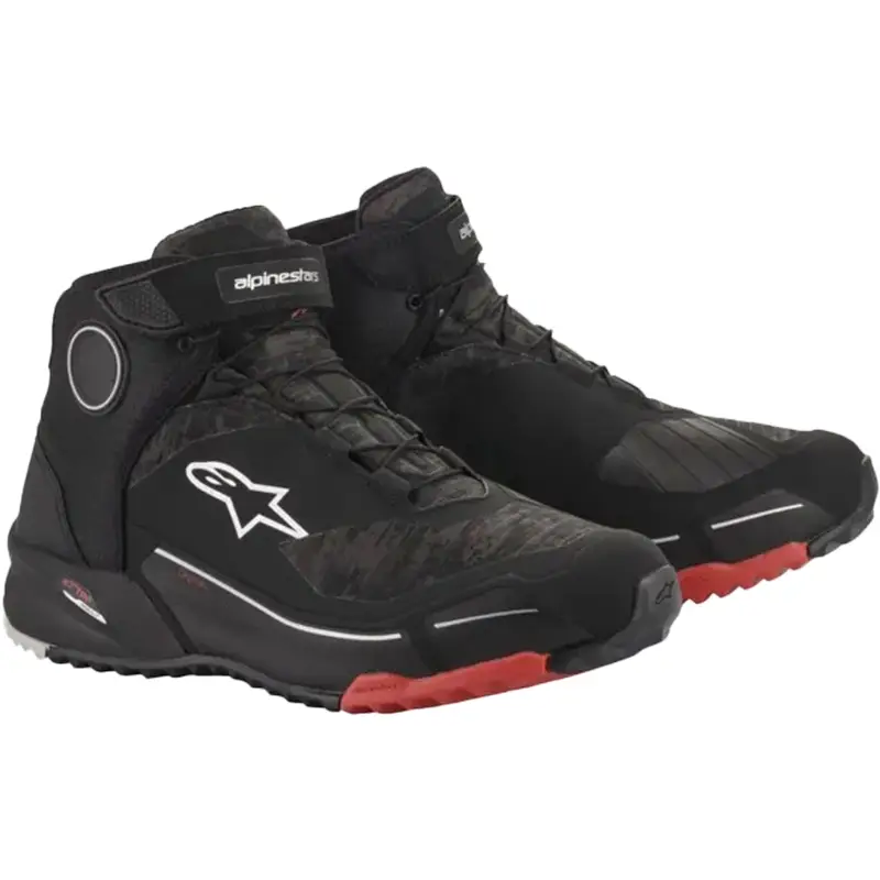 Boty na motorku Alpinestars CR-X Drystar černo maskáčovo-červené Rychlé Dodání
