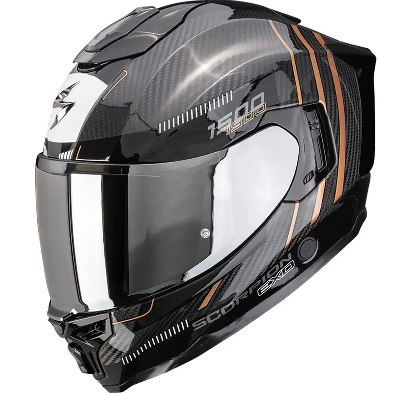 Nejprodávanější Integrální helma na motorku Scorpion EXO-1500 Carbon Air Zity černo-měděná