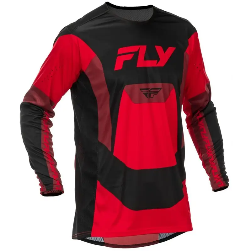 Zlevněný Motokrosový dres FLY Racing Lite černo-červený II