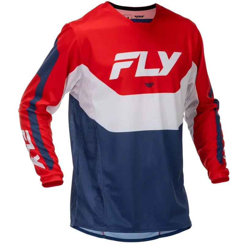 Poslední Šance Motokrosový dres FLY Racing Kinetic USA červeno-bílo-modrý