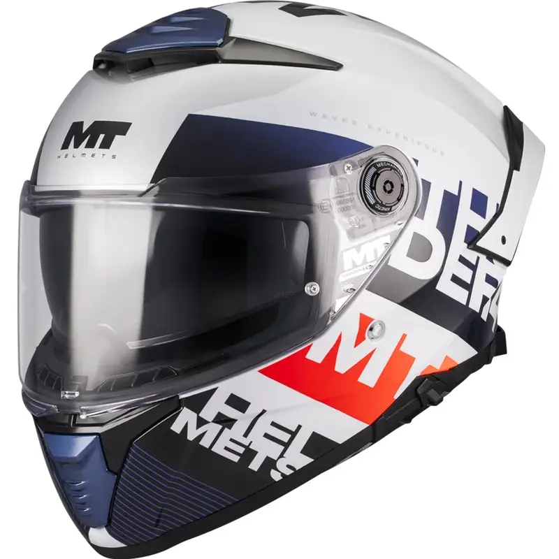 Speciální Cena Integrální helma na motorku MT Thunder 4 SV Waves A17 bílo-modro-červená