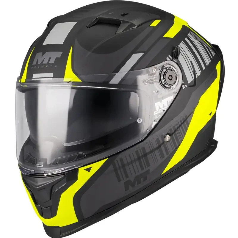 Cenově Výhodný Integrální helma na motorku MT Braker SV Cockpit B13 matná černo-šedo-fluo žlutá
