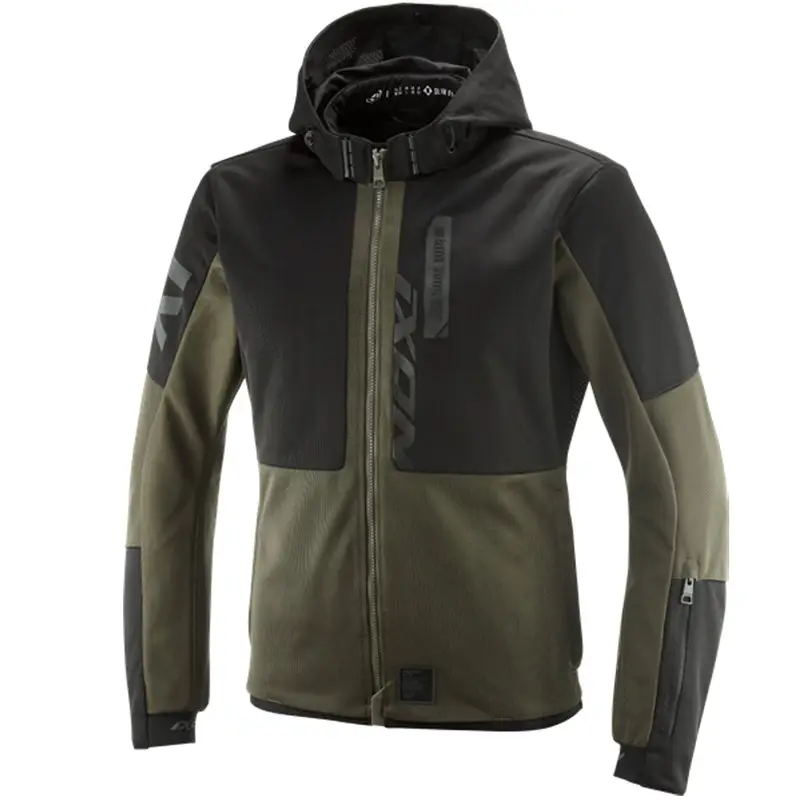 Sleva Bunda na motorku IXON Park Air khaki-černá