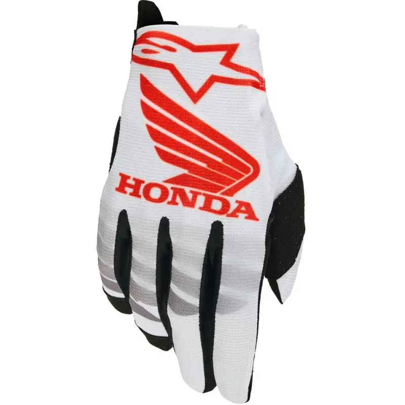 Akční Cena Motokrosové rukavice Alpinestars Radar Honda kolekce bílo-černo-červená