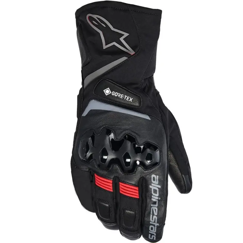 Rukavice na motorku Alpinestars WT-8 GORE-TEX® Insulated černo-červené Sezónní Sleva