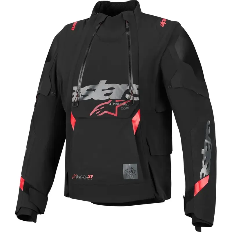 Ihned K Objednání Bunda na motorku Alpinestars Halo PRO Drystar XF černo-tmavě šedo-červená