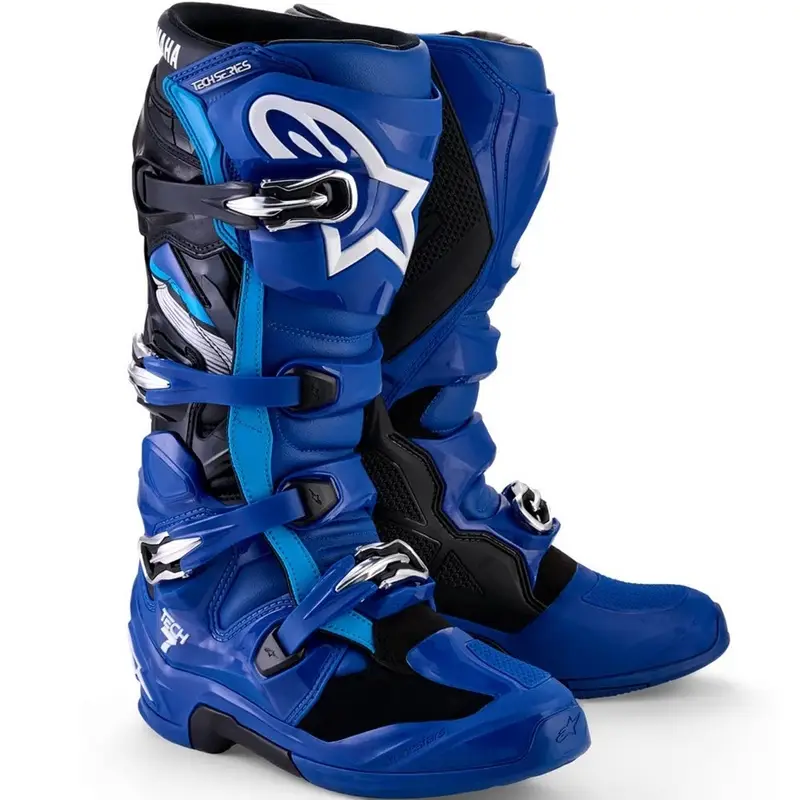 Motokrosové boty Alpinestars TECH 7 YAMAHA kolekce modro-bílo-černé Levný