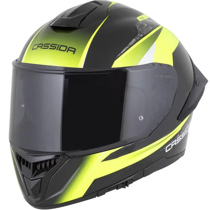 Integrální helma na motorku Cassida Integral GTS 2.1 Mega černo-fluo žluto-bílá Výprodej