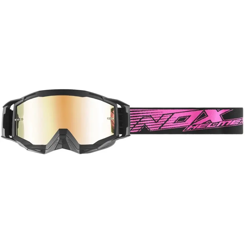 Motokrosové brýle NOX Spectre černo-růžové Poslední Šance