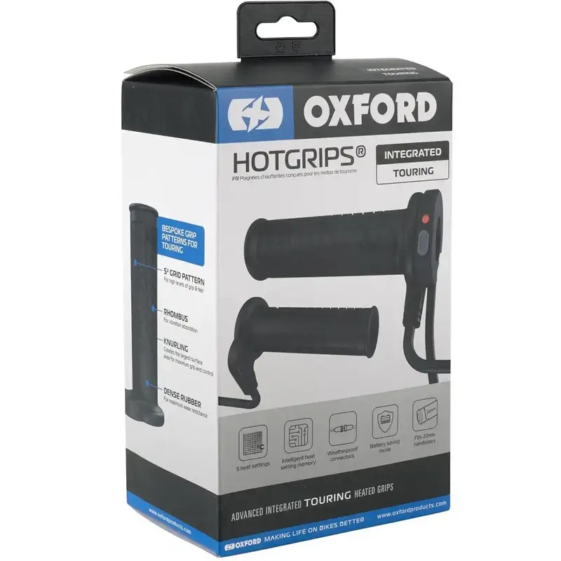 Vysoce Kvalitní Vyhřívané gripy Oxford HotGrips Advanced Integrated Touring černé