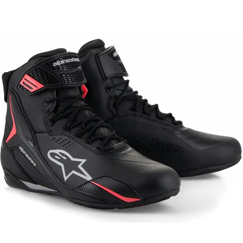 Dámské boty na motorku Alpinestars Stella Faster-4 Drystar černo-šedo-červené Nejlepší Cena