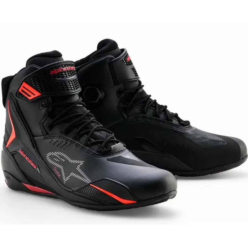 Dokud Zásoby Vydrží Boty na motorku Alpinestars Faster-4 Drystar černo-fluo červené