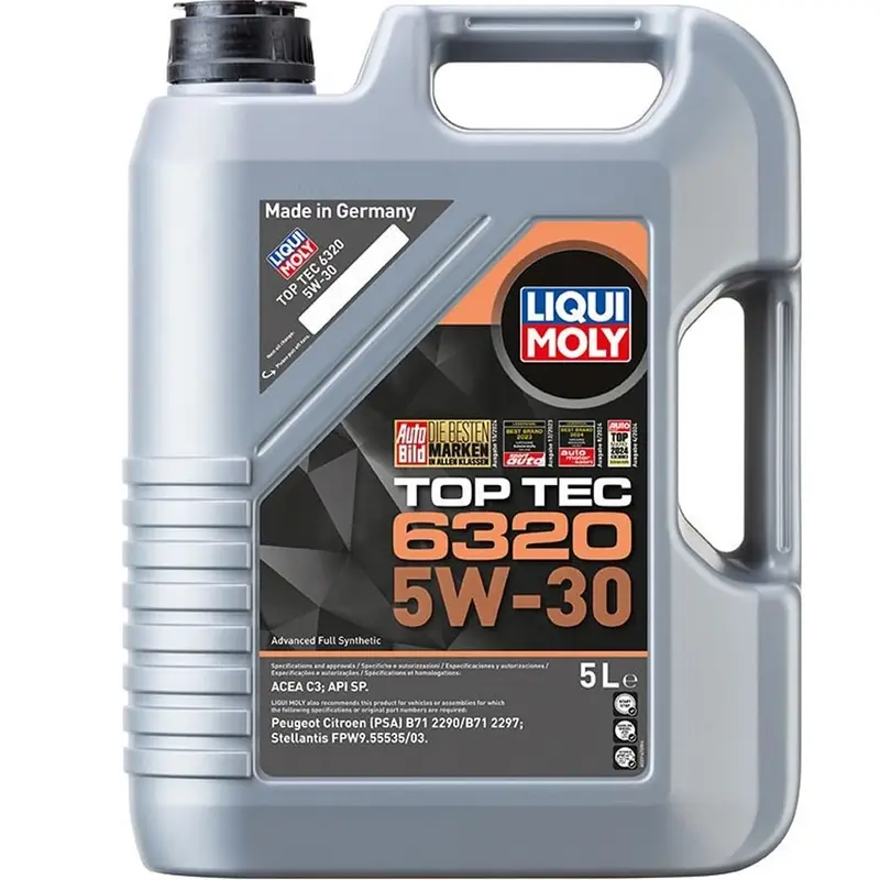 Vrácení Zdarma Syntetický motorový olej LIQUI MOLY Top Tec 6320 5W-30 5 l