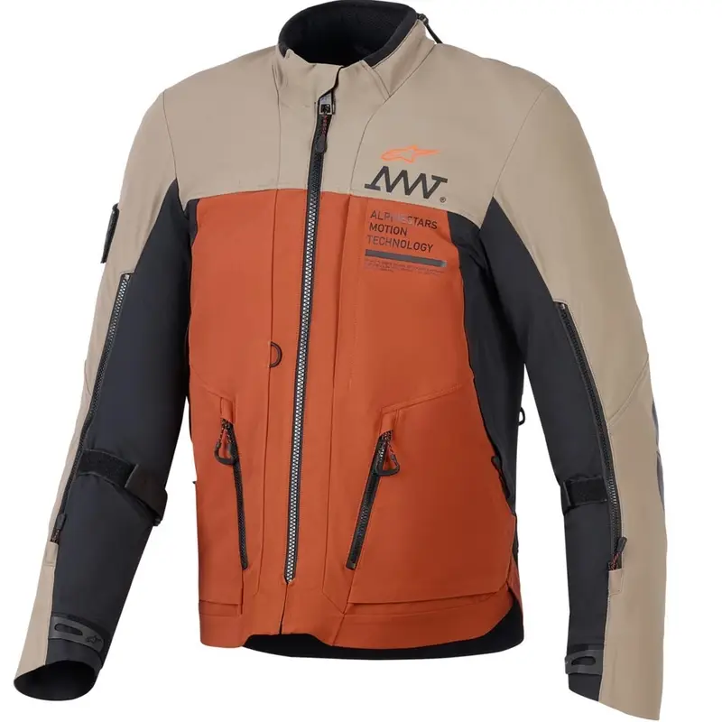 Bunda na motorku Alpinestars AMT-8 Stretch Drystar XF hnědo-oranžovo-černá Akční Cena