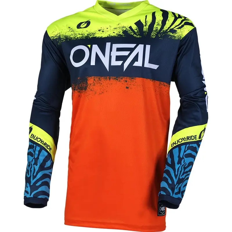 Vysoce Kvalitní Dětský motokrosový dres O'Neal Element Shocker modro-oranžový