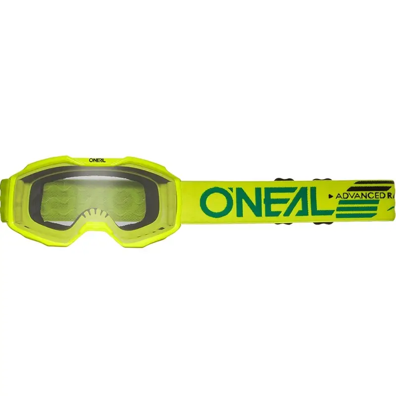 Dokud Zásoby Vydrží Dětské motokrosové brýle O'Neal B-10 Solid fluo žluté s čirým plexi