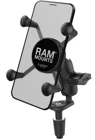 Držák mobilního telefonu RAM Mounts X-Grip s uchycením do krku řízení motocyklu Nejlepší Volba