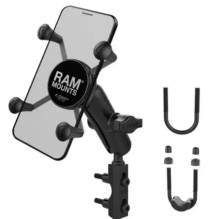 Držák mobilního telefonu RAM Mounts X-Grip s uchycením na objímku brzdové/ spojkové páčky/ řidítka motocyklu Výprodej