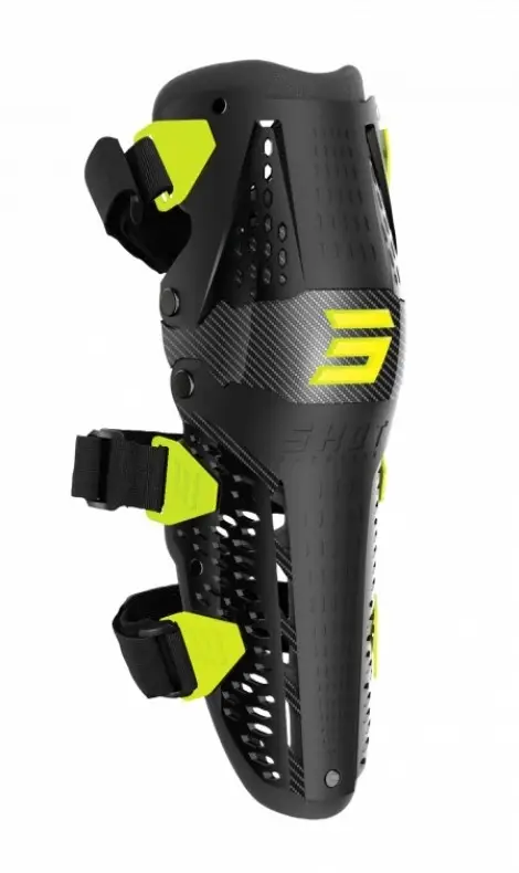 Chrániče kolen Shot Airflow černo-fluo žluté Cenově Výhodný